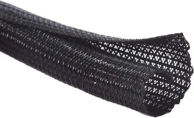 Obrázek produktu pro Samozavírací kabelová ochrana – organizér kabelů – 3,1 m – černá – 13 mm