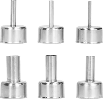 Produktbild von 6Pcs Heißluftpistole Düse Edelstahl Heißluftaufsatz Lötstation Zubehör