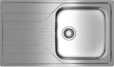 Produktbild von Teka UNIVERSE 50 T-XP 1C 1E, Aufsatzwanne, Rechteckig, Edelstahl, Edelstahl, 1 Becken, Quadratisch