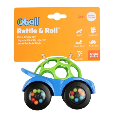 Zdjęcie produktu dla Oball Rattle & Roll Sports Car - samochodzik do chwytania z grzechotką napędzaną silnikiem