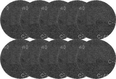Image de GRAPHITE Grille de ponçage velcro, 225 mm, K180, pour ponceuse 59G260, 59G264, 59G265, 10 pcs.