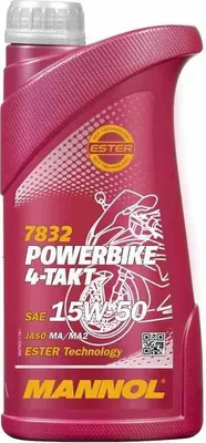 Obrázok produktu pre Mannol 4-Táktový Motocyklový Olej 15W50 1L 7832