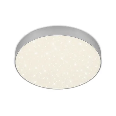 Produktbild von Briloner LED Deckenleuchte Flame Star silber Ø 28,7 cm mit Sternenhimmel