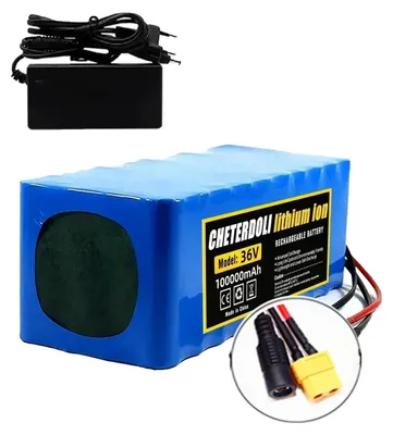 Obrázek produktu pro Baterie pro elektromobil, kapacita 100 Ah, technologie lithium-iontových článků, konektor DC-XT60, napětí 36V
