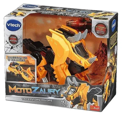 Produktbild von VTech Interaktives Spielzeug Motozaury Triceratops Molops Bulldozer