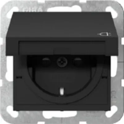 Obrázek produktu pro Zásuvka KD Black w - Ochranný kontakt zásuvky černý 4414005