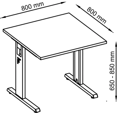 Zdjęcie produktu dla Biurko OS08, 80 x 80 cm