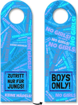 Produktbild von Türhänger in blau - Zutritt nur für Jungs! - Boys Only! Türhänger Türanhänger