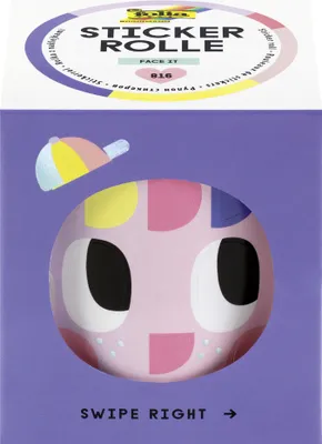Produktbild von folia Sticker FACE IT auf Rolle 4 m 1 Rolle à 816 Sticker