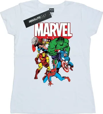 Produktbild von Marvel - T-Shirt für Damen BI29374 (M) (Weiß)