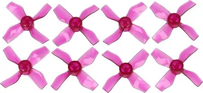 Produktbild von Gemfan 1220 31mm 4 Blatt Propeller 1mm Loch Klar Lila 4xCW 4xCCW