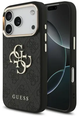 Produktbild von Handyhülle Guess 4G Classic Logo für iPhone 18 Pro / 17 Pro, Schwarz