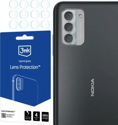 Produktbild von 3mk Hybridglas Lens Protection für Nokia G42 5G  Kamera Objektiv Kameralinse 0,16mm 6H (4 Stück)