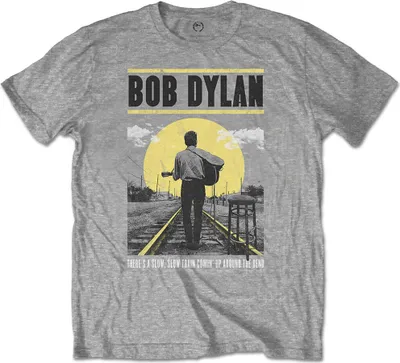 Produktbild von Bob Dylan Slow Train Grey M T-Shirt