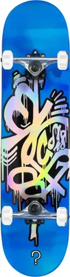 Produktbild von Enuff Hologram Skateboard Blau 8.0 / Weiße Räder