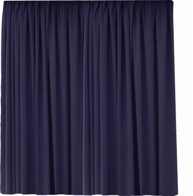 Produktbild von Kräuselband Blickdicht 300 (B) x 245cm (L) extra Breit Überbreite Abdunkelnd Vorhang  Gardine Schal mit Universalband Dunkelblau