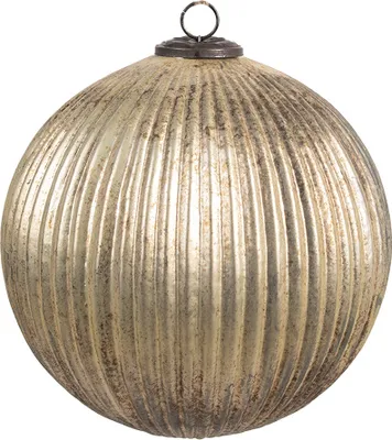 Immagine prodotto di Clayre & Eef Guaina di Natale Ø 20x20 cm Vetro color oro