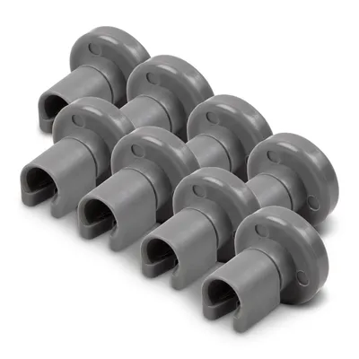 Produktbild von Korbrolle 8 Stk kompatibel mit Electrolux 5028696700/0 Oberkorbrolle grau für Geschirrspüler