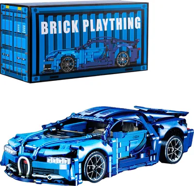 Image de Grand jeu de construction 1300 pièces - Conteneur bleu Modèle 1:14
