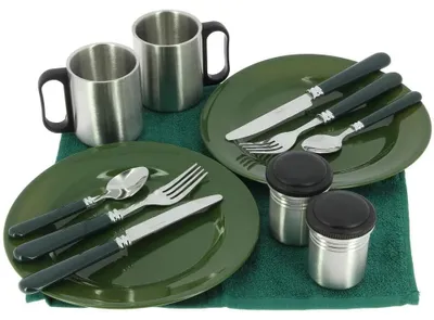 Obrázek produktu pro Deluxe kempingová sada příborů s 13 kusy