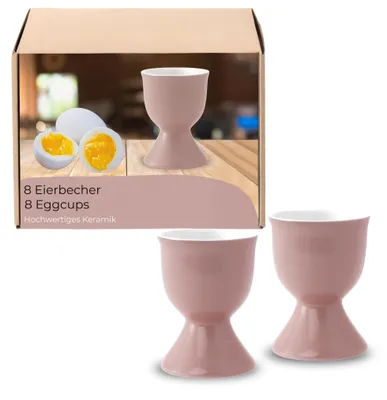 Produktbild von Eierbecher 8er Set, Ø 5x7 cm, in Rosa aus Keramik