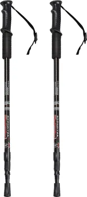 Produktbild von COSTWAY Alu Nordic Walking Stöcke Teleskop Wanderstock Trekking Stöcke 1 Paar Set verstellbar 65-135cm