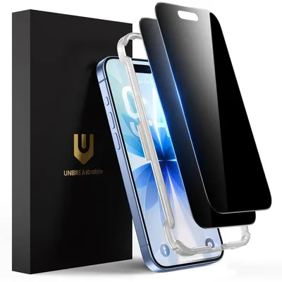 Obrázek produktu pro Ochranná fólie z tvrzeného skla pro iPhone 17 (6,3 palce) - 2 kusy, s ochranou proti pohledu zvnějšku, odolná proti poškrábání, s povrchem odolným proti otiskům prstů