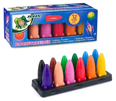 Immagine prodotto di JOLLY 5956-0001 JOLLY Rocket Wachsmalstifte farbsortiert, 12 St.
