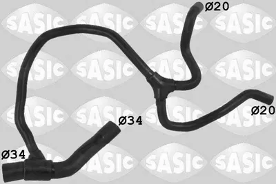 Produktbild von SASIC Kühlerschlauch Wasserschlauch für OPEL VECTRA B (36) 3406350