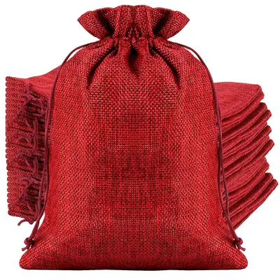 Produktbild von Jutesäcke 30 Stück - 20x30cm - Wiederverwendbare Geschenktüten - Zugband - Nachhaltig - Perfekt für Geschenke und Bastelarbeiten - Geschenkbeutel