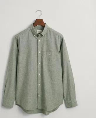 Immagine prodotto di CAMICIA IN COTONE E LINO REG 313 VERDE PINO Taglia L