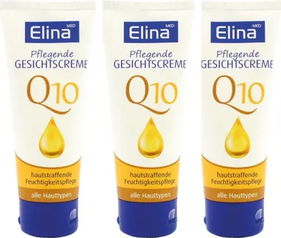 Produktbild von 3x75 ml Creme Elina Gesichtscreme Q10 in Tube