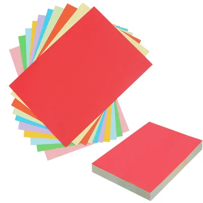 A4 Farbpapier 180 g/m², 300 Blatt, 10 Farben, Bastelpapier
