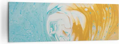 Produktbild von Bild auf Leinwand - Leinwandbild - Einteilig - Abstraktion verschüttet Farben - 160x50cm - Wand Bild - Wanddeko - Wandbilder - Leinwanddruck - Bilder - Wanddekoration - Leinwand bilder - AB160x50-4742