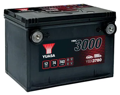 Produktbild von YUASA YBX3000 Starterbatterie 12V 74Ah 740A/EN Batterie
