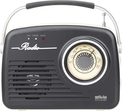 Produktbild von Silva Schneider Mono 1965 schwarz Retro Radio, Aux in, USB, SD-Card Reader