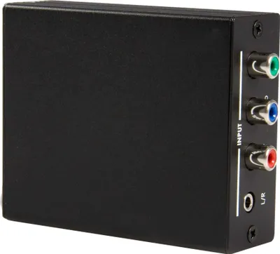Produktbild von StarTech.com Component auf HDMI® Video-Konverter mit Audio - 1 x Klinke Buchse Audio, 3 x RCA Buchse Video, 1 x RCA Buchse Audio - 1 x HDMI Buchse Audio/Video digital - Schwarz