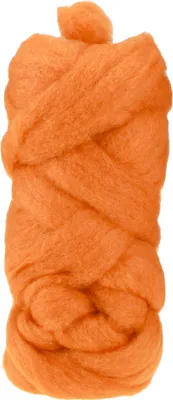 Produktbild von Flauschige Märchenwolllunte 10m Orange Bastelmaterial