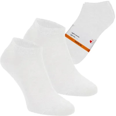 Produktbild von Sneakersocken Füßlinge Baumwollsocken 4 Paar Weiß 39 44 Uni Damen Herren
