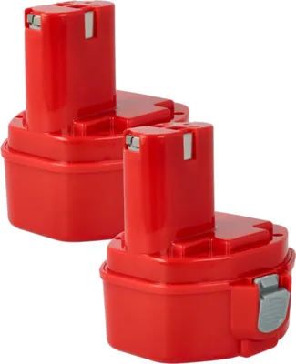 Produktbild von vhbw 2x Akku kompatibel mit Makita 6339DWFE, 6932FDWDE, 6932FD, 6934FD, 6933FD, 6935FD, 6934FDWDE, 6935FDWDE Werkzeug (1500 mAh, NiMH, 14,4 V)
