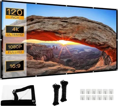 Image de Écran de projection portable pliable, 120 pouces