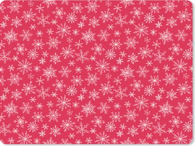 Produktbild von MuchoWow® Mauspad Mousepad Schneeflocke - Rot - Weiß - Design 40x30 cm - Mousepads - Maus Mat - Pad - Mausunterlage - Anti Rutsch