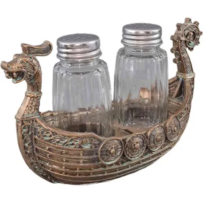 Produktbild von Salz und Pfefferset Drakkar mit Glasstreuern, Vogler Design