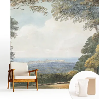 Obrázek produktu pro Samolepicí fototapeta – 250 x 250 cm – tapeta – nástěnná tapeta – nástěnné obrazy – samolepicí fólie – dekorativní fólie – tapetová fólie – stěna – dekorace – obývací pokoj – zalesněná krajina