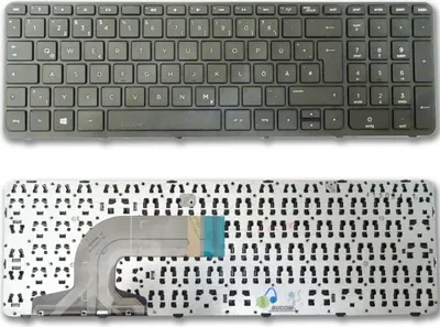 Produktbild von Tastatur für HP 350 355 G1 deutsch mit Frame schwarz