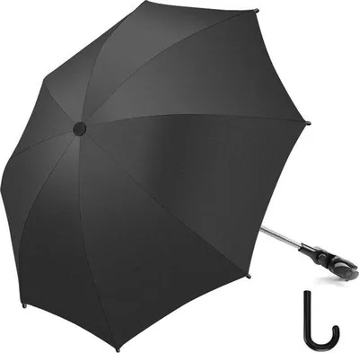 Produktbild von Famanu Kinderwagenparasol UV-Schutz 50+ - Schwarz