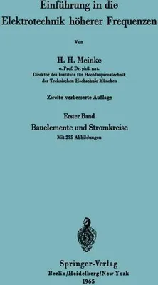 Obrázok produktu pre Einführung in die Elektrotechnik höherer Frequenzen
