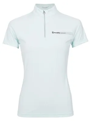 Produktbild von Cavallo Cavalberri Damen Halfzip T-Shirt, Farbe:crystal blue, Größe:42