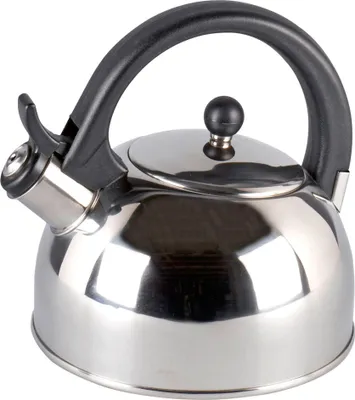Produktbild von Krüger KC2004 Flötenkessel 'Boston', Kapselboden, 18 cm, 2 l, edelstahl/schwarz (1 Stück)