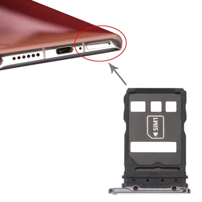Immagine prodotto di Per Huawei P40 Pro Vassoio per scheda SIM + Vassoio per scheda NM Supporto per schede Nero Ricambio Nuovo